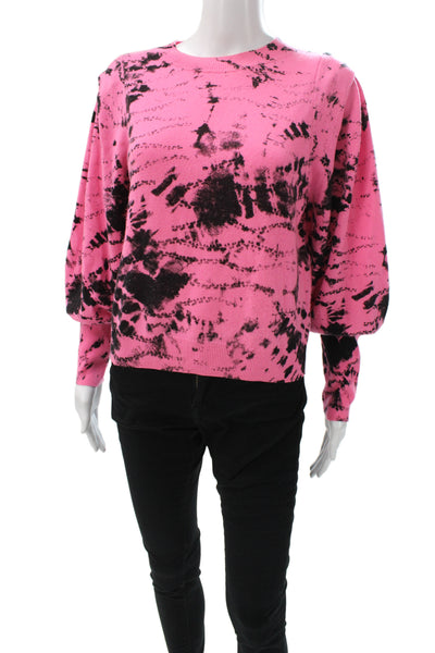 Generation Love Womens Pink Tie Dye Pullover Crew Neck Size XS