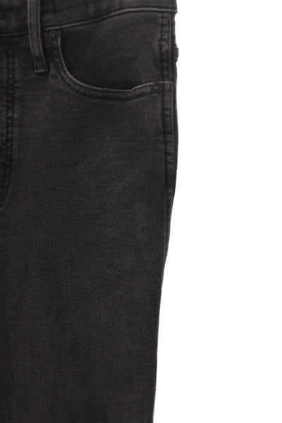 Madewell Womens Ankle Skinny High Rise Jeans Dark Gray Button Size 30P