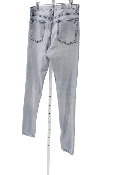 Rag & Bone Mens Skinny Jeans Light Blue Button Fly Size 31