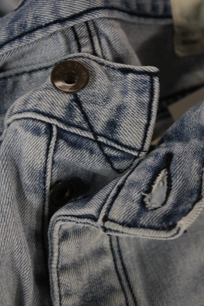Rag & Bone Mens Skinny Jeans Light Blue Button Fly Size 31