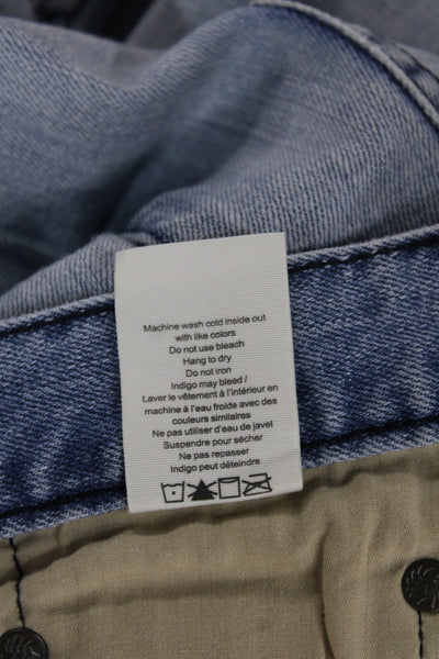 Rag & Bone Mens Skinny Jeans Light Blue Button Fly Size 31