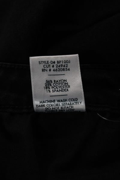 Just Black Women Black Ankle Jeans Distressed Mid Rise Inseam 26 Size 30
