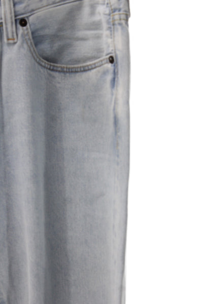 Todd Snyder Mens Straight Jeans Light Blue Button Cotton Size 31