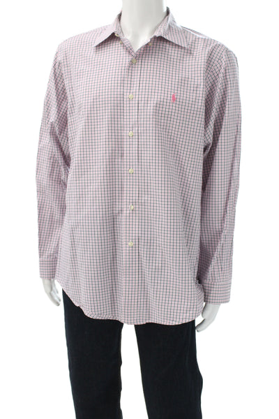 Ralph Lauren Blue Label Mens Plaid Button-Up Multicolor Long Sleeve Size M