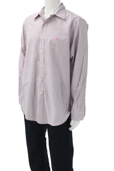 Ralph Lauren Blue Label Mens Plaid Button-Up Multicolor Long Sleeve Size M