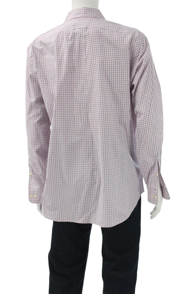 Ralph Lauren Blue Label Mens Plaid Button-Up Multicolor Long Sleeve Size M
