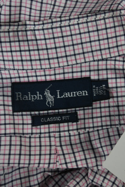 Ralph Lauren Blue Label Mens Plaid Button-Up Multicolor Long Sleeve Size M