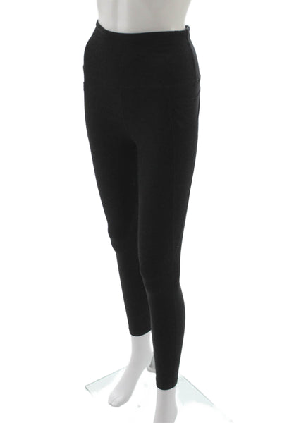 Beyond Yoga Womens Black Ankle Leggings Polyester Blend Solid Athletic Size M