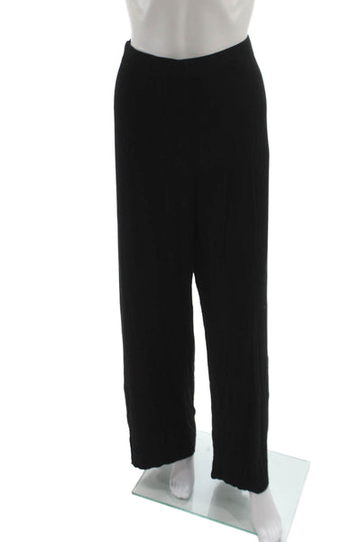 Skims Women Sweatpants Black Modal Blend Pull On Casual Size L
