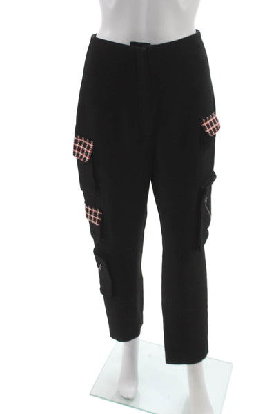 Hellessy Womens Cargo Pants Black Polyester Zip Inseam 26 Size 4