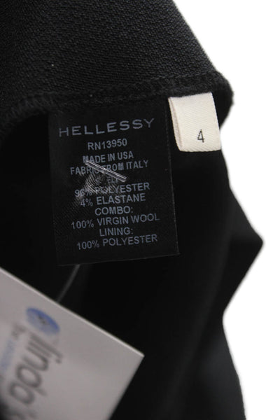 Hellessy Womens Cargo Pants Black Polyester Zip Inseam 26 Size 4
