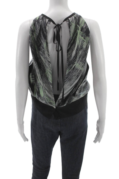 Robert Rodriguez Black Label Women Silk Multicolor Halter Blouse Size 2