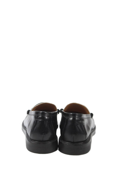 Steve Madden Womens Patent Leather Slide On Loafers Black White Size 39 9
