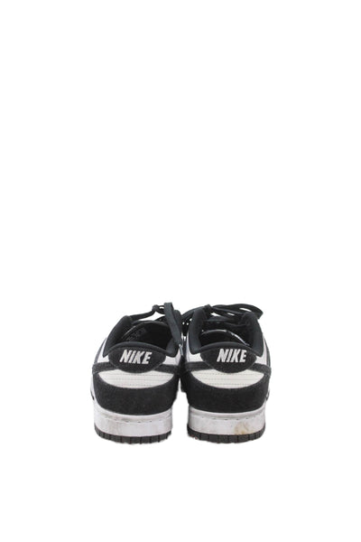 Nike Mens Suede Panda Dunk Low Retro SE Sneakers Black White Size 8