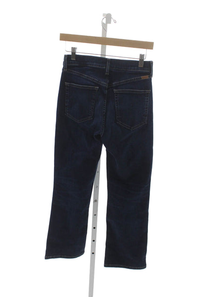 AYR Womens Straight Jeans Blue Mid Rise Cotton Petites Size 26