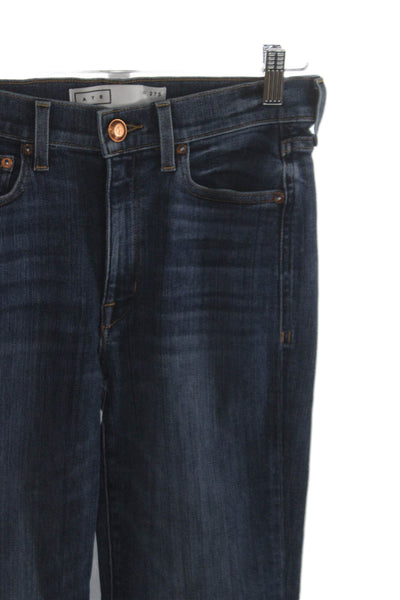 AYR Womens Straight Mid-Rise Blue Jeans Petite Inseam 26 Size 27