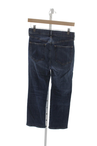 AYR Womens Straight Mid-Rise Blue Jeans Petite Inseam 26 Size 27