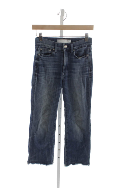 AYR Womens Cropped Mid-Rise Blue Jeans Petites Size 26