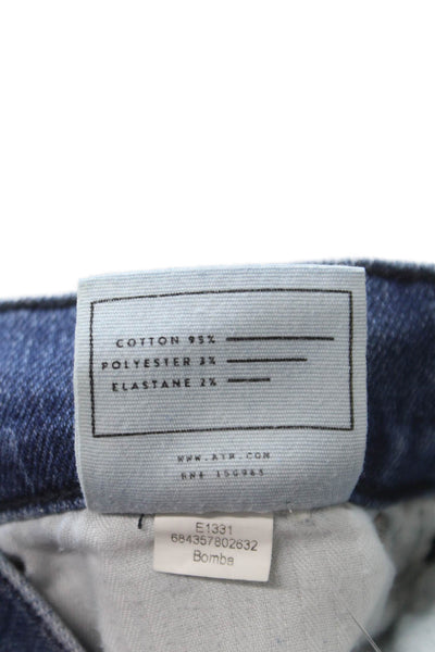 AYR Womens Cropped Mid-Rise Blue Jeans Petites Size 26