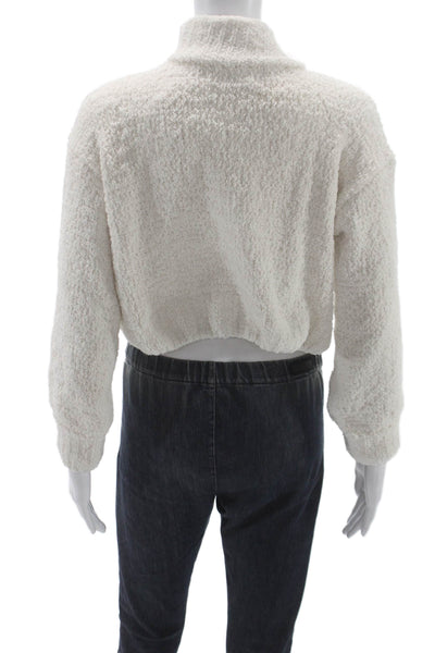 Superdown Womens White Turtleneck Pullover Sweater Long Sleeve Size XS
