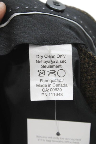 J. Peterman Mens Brown Herringbone Tweed Dress Pants Size 48