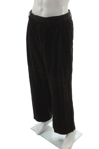 J. Peterman Mens Chino Pants Brown Polyester Blend Size 48