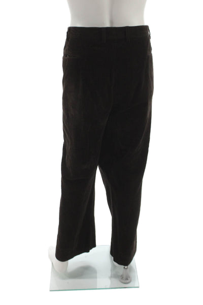 J. Peterman Mens Chino Pants Brown Polyester Blend Size 48