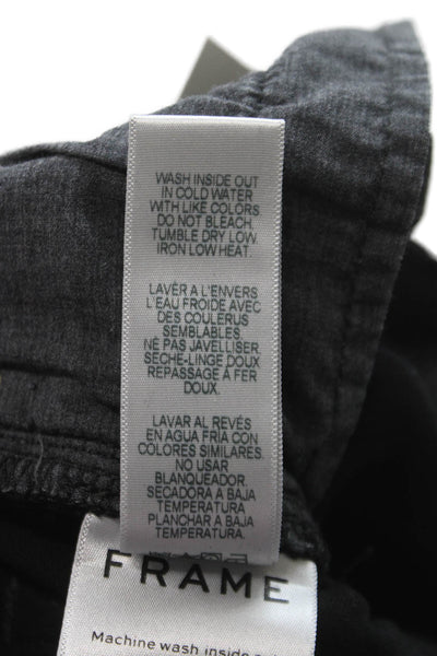 Frame Denim Womens Skinny Black High Rise Jeans Size 29