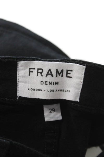 Frame Denim Womens Skinny Black High Rise Jeans Size 29
