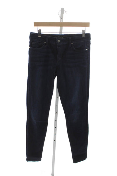 Joes Jeans Women Skinny Blue Mid Rise Cotton Blend Jeans Size 30
