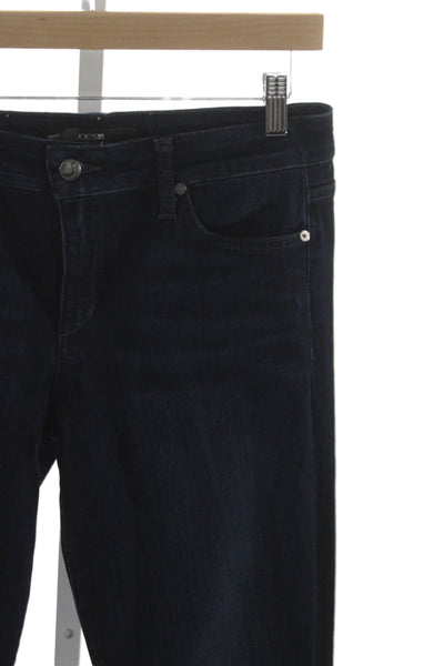 Joes Jeans Women Skinny Blue Mid Rise Cotton Blend Jeans Size 30