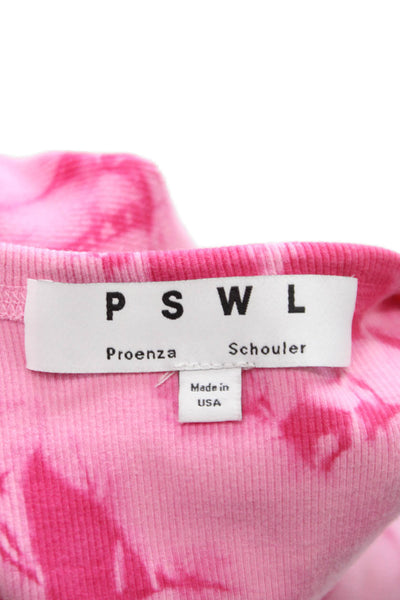 Proenza Schouler Women Tie-Dye Sleeveless Cotton Tank Round Neck Size XS