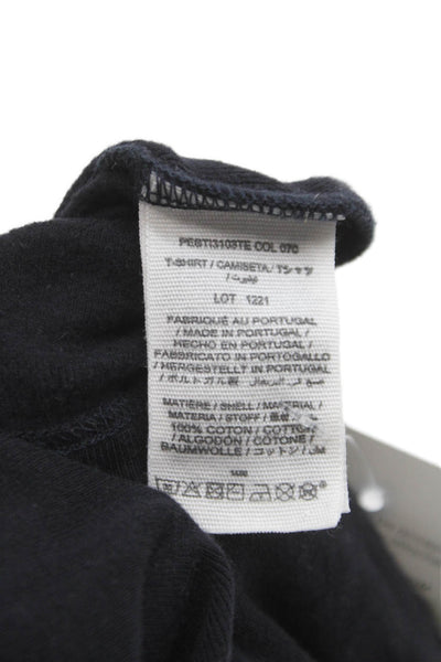 Bonpoint Childrens Girls Turtleneck Sweater Navy Blue Cotton Size 12
