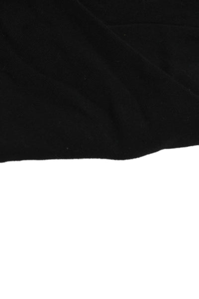 Bonpoint Childrens Girls Long Sleeves Turtleneck Sweater Black Cotton Size 12