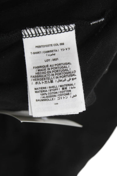 Bonpoint Childrens Girls Long Sleeves Turtleneck Sweater Black Cotton Size 12