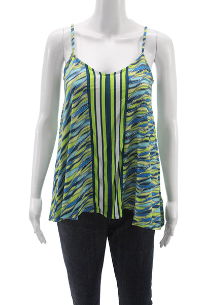 Michael Michael Kors Women Basic Geometric V-Neck Tank Multicolor Size S