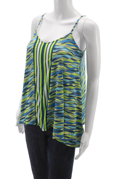 Michael Michael Kors Women Basic Geometric V-Neck Tank Multicolor Size S
