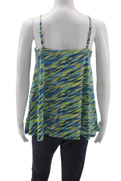 Michael Michael Kors Women Basic Geometric V-Neck Tank Multicolor Size S