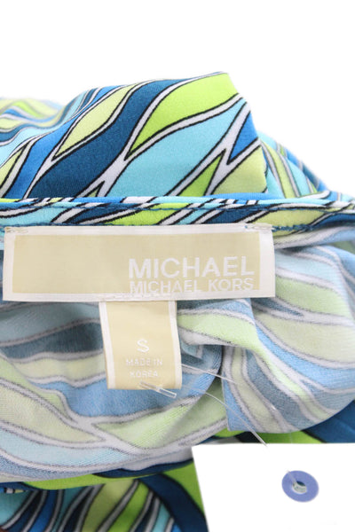 Michael Michael Kors Women Basic Geometric V-Neck Tank Multicolor Size S