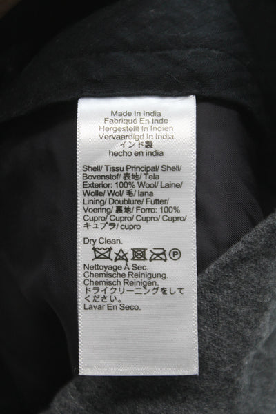 J Crew Mens Dress Pants Gray Wool Button Closure Size 32