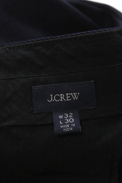 J Crew Mens Dress Pants Blue Wool Button Solid Size 32