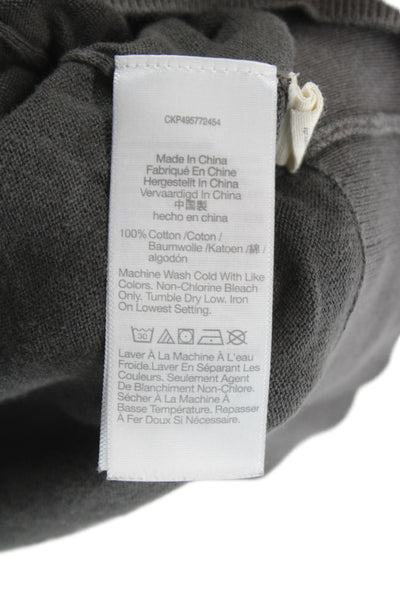 Madewell Mens Gray Cotton Short Sleeve Polo Button Collared Size M