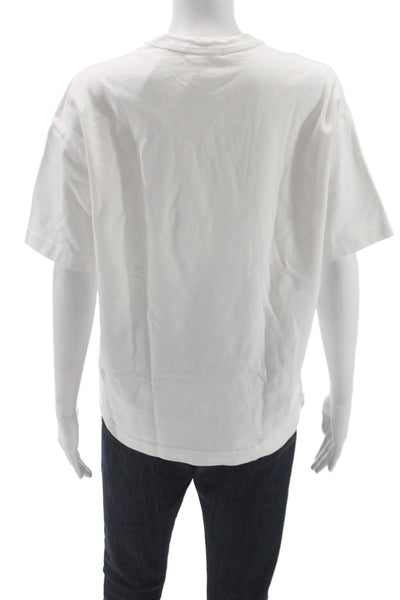 Madhappy Unisex Adults Basic White Crewneck Short Sleeve Tee NY Size S