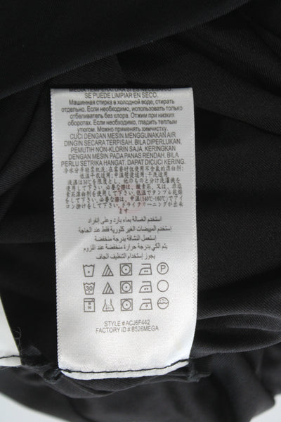 BCBGMAXAZRIA Women Tunic Blouse Black V-Neck Acetate Size XS