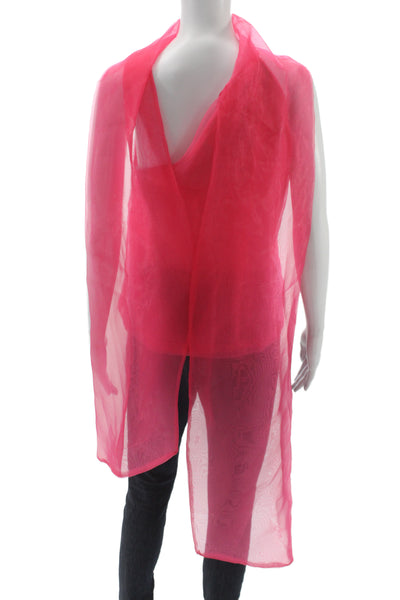 Zara Women Halter Sleeveless Tunic Tank Pink Polyester Summer Size XS