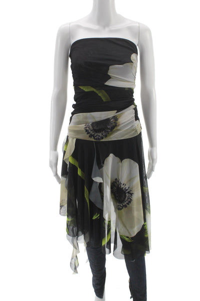 Zara Women Fit & Flare Off Shoulder Sleeveless Floral Top Elastane Size S