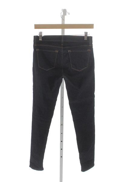 J Brand Womens Skinny Jeans Blue Cotton Mid Rise Button Size 26