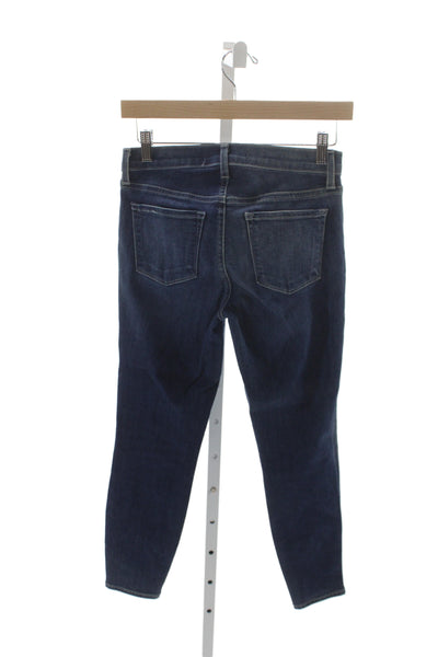 J Brand Women Skinny Jeans Blue Mid-Rise Studded Cotton Size 26
