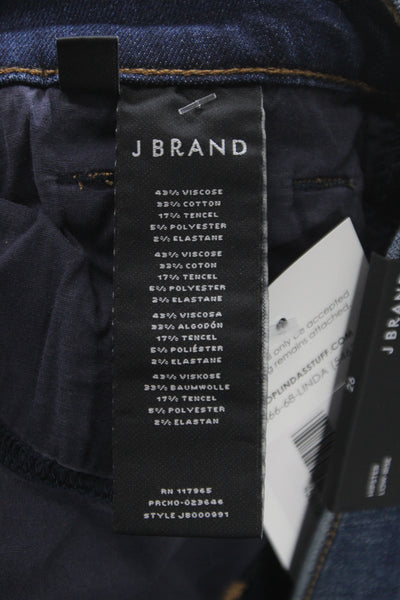 J Brand Womens Skinny Blue Mid-Rise Viscose Jeans Size 26