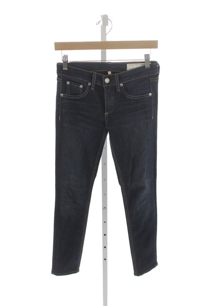 Rag & Bone Jean Womens Skinny Blue Jeans Mid Rise Size 26